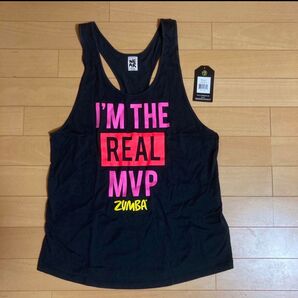 値下げ不可 ほぼ未使用 正規品 ズンバ ZUMBA ウェア ブラック タンクトップ M 黒