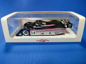 ポルシェ 962C Gti-RLR SPA 1000km 1988 #14 Official Centre Team キッドボックス特注 スパーク(Spark)製 1/43