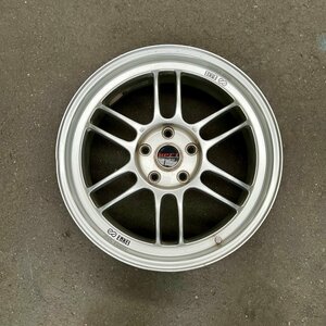 補修前提　社外ホイール1本　ENKEI RACING RPF01(エンケイレーシング)　シルバー　18×7 1/2J　+48　114.3　5穴