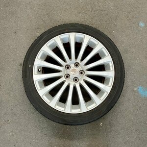 タイヤ付き純正ホイール1本　レガシィツーリングワゴン　BR9　シルバー　18×7 1/2J　+55　100　5穴　225/45R18　2022年製　5ミリ