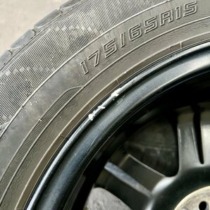 タイヤ付き社外ホイール4本セット STRANGER(ストレンジャー) 15×5 1/2J +42 100 4穴 175/65R15 2018年製 3ミリの画像9