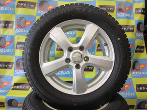 １６インチ　中古スタッドレスセット♪　205/60R16　ダンロップ　WM03　6.5-16　5H114.3　+38　グラスHN