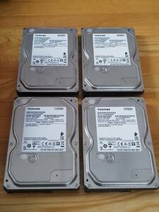 ◆送料無料2TB HDD4個まとめ 中古 東芝 TOSHIBA DT02ABA200V 