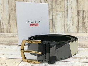 155A Supreme × EMILLO PUCCI 21ss Belt シュプリーム エミリオプッチ ベルト【中古】