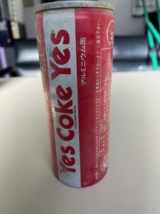 コカコーラ空き缶。昭和　矢沢永吉　yes coke yes アルミ缶　オイルキャッチ　CB.GT KH