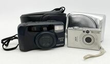 FN10989P【1000円スタート!!】PENTAX ESPIO フィルム カメラCanon IXY DIGITAL コンパクト デジタル カメラ 2点セット_画像1