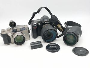 FN10718A【1000円スタート】Nikon ニコン D70 デジタル一眼レフカメラ CONTAX コンタックス G2 レンズ 3点セット まとめ売り