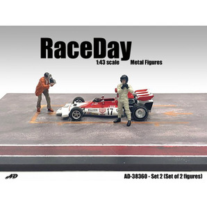 アメリカン ジオラマ 1/43 レースデイ セット 2 フィギア American Diorama Race Day Metal Figures Setの画像3