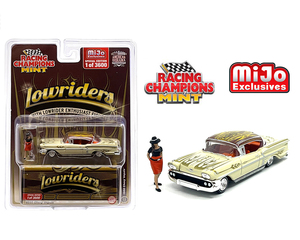 レーシング チャンピオンズ 1/64 シボレー インパラ SS 1958 ローライダー フィギア付き Racing Champions Lowriders Chevrolet Impala