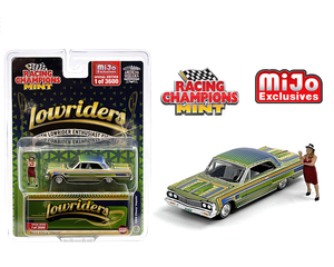 レーシング チャンピオンズ 1/64 シボレー インパラ SS 1964 ローライダー フィギア付き Racing Champions Lowriders Chevrolet Impala