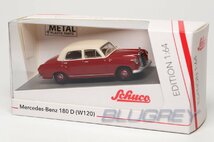 シュコー 1/64 メルセデス ベンツ 180 D レッド/ベージュ Schuco Mercedes-Benz 180 D red/beige_画像3