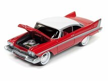 Johnny Lightning 1/64 クリスティーン プリマス フューリー + シボレー カマロ + フィギア Christine ミニカー_画像4