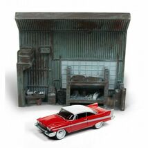 Johnny Lightning 1/64 クリスティーン ガレージ ジオラマ プリマス フューリー Christine Plymouth Fury ミニカー_画像2