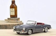 ノレブ 1/18 メルセデス 190 SL 1957 グレー フル開閉機構 NOREV Mercedes Benz 183402_画像9