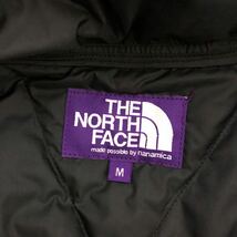 M 男女兼用 ノースフェイス パープルレーベル ND2365N ダウンポンチョ ブラック Field Down Poncho THE NORTH FACE PURPLE LABEL_画像4