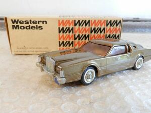 ジャンク品 Western Models ミニカー WP 102 1976 LINCOLN CONTINENTAL MARK ? WM 箱付き 現状渡し