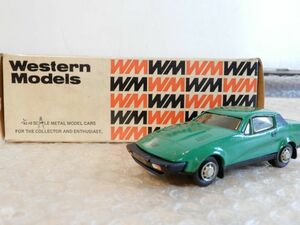 ジャンク品 Western Models ミニカー WESTERNKITS WRK 6X 1976 TRIUMPH TR7 WM 箱付き イングランド製 当時物 現状渡し