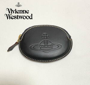 【未使用品】Vivienne Westwood ヴィヴィアン・ウエストウッド コインケース 小銭入れ 財布 ブラック レザー オーブ 丸型 コインパース 黒