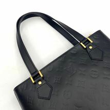 極美品 ルイ ヴィトン ヴェルニ ヒューストン ハンド バッグ ブラック ショルダー トート エナメル ヌメ革 LOUIS VUITTON_画像5