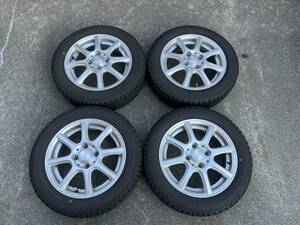 バリ山 14×4.5J 4H100 +45 LAYCEA 155/65 R14 PCD100 YOKOHAMA ice GUARD iG30 スタッドレス USED ミライース