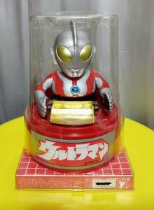 ユタカ ウルトラマン アクションバンク ゼンマイ式 貯金箱 当時物 1993 日本製