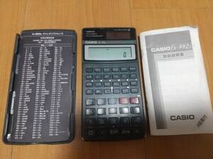 CASIO fx-992s scientific calculator owner manual attaching 