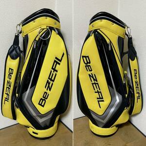 ゴルフ/ゴルフ用品 HONMA/ホンマ Be ZEAL キャディバッグ/ゴルフバッグ イエロー 5分割/約8.2インチ 8型 カートタイプ ナイロン製