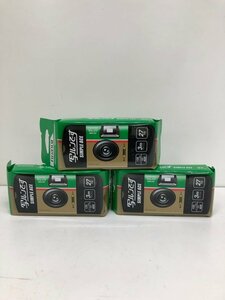 【未開封品】FUJIFILM 写ルンです フジカラー SIMPLE ACE 使い捨てカメラ 27枚撮り 3個セット 初代モデルデザイン 240109SK360005