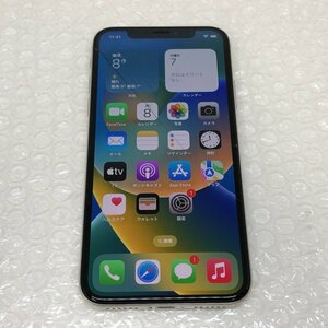 【ジャンク品】Apple iPhone X 256GB A1902 MQC22J/A シルバー SIMフリー 液晶割れ 240105SK390001