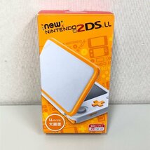 【一部難あり】任天堂 ニンテンドー 2DS LL ホワイト×オレンジ JAN-001 本体 231201SK240413_画像1