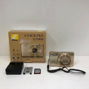 Nikon ニコン COOLPIX S7000 ゴールド コンパクトデジタルカメラ SDカード 8GB付き 240111SK230186