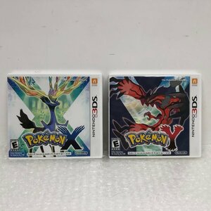 ポケットモンスター X Y 2点セット ニンテンドー3DS ソフト ポケモン 北米版 240105RM500445