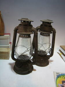 MIKADO 日本製ハリケーンランプ　灯油ランタン　2個　一個芯なし　中古品