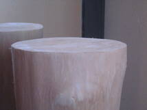 送料無料 銀杏(いちょう) 直径16～18cm×高さ30cm 丸太椅子 飾り台 作業台 インテリア ディスプレイ サイドテーブル 素材木材 無垢材 　F26_画像7