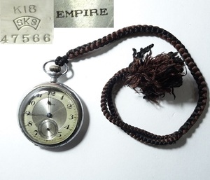 EMPIRE スモセコ付 手巻懐中時計 46ｇ レターパックプラス可 1121Q4h