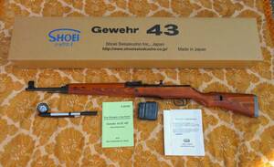 ショウエイ製・Gewehr43（G43）セミオートライフル（箱、エアーポンプ付き　WW2ドイツ軍服狙撃兵スナイパー小銃剣ドイツ国防軍親衛隊鉄十字