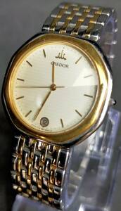 腕時計 SEIKO CREDOR 7772-6000 クォーツ 18KTベゼル 稼働品 セイコー クレドール