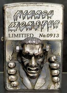 Zippo ジッポーライター FIERCE MONSTER フランケンシュタイン LIMITED No.0913 1996年製