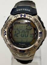 腕時計 CASIO PRO TREK PRW-100BJ 電波 ソーラー充電不良 動作品 カシオ プロトレック_画像2