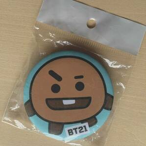 キーホルダー3点と缶バッジのセット (BTS . シュガ SUGA. BT21シュキSHOOKY キーリング&シュキのバッジ) 未使用の画像5