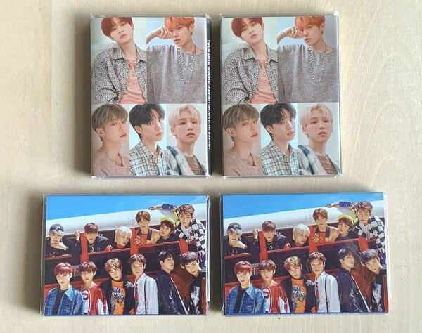 メモ紙　Kポップ エイビーシックスAB6IX (2冊)、ザ・ボーイズ THE BOYZ (2冊)、の折りたたみ4段メモ 4冊セット