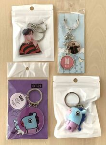  key holder 4 point set BTS J Hope J-HOPE, BT21 man MANG key ring unused ④