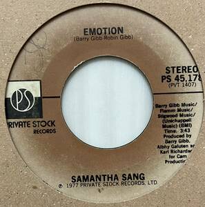 [ 7 / レコード ] Samantha Sang / Emotion ( Funk / Soul ) Private Stock ファンク ソウル