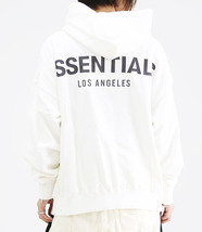 FOG ESSENTIALS エッセンシャルズ■LA限定 リフレクターバックロゴ パーカー ホワイト L■LOGO HOODIEスウェットFear of God新品2023AW今季_画像6