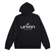 FOG ESSENTIALS エッセンシャルズ■UNION 限定バックロゴパーカー 黒 L■反射リフレクターロゴHOODIE Fear of God新品2023AW今季_画像4