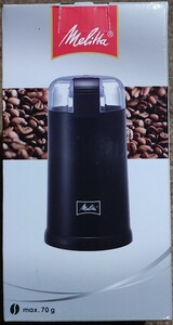 [ new goods unused ]Melitta electric coffee mill black ECG62-1B COFFEE coffee grinder stainless steel blade cleaning brush attaching melita