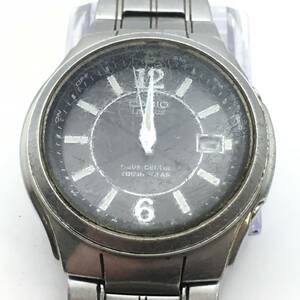 ◯N10-281 CASIO/カシオ LINEAGE リニエージ 3針 Date デイト メンズ 電波ソーラー 腕時計 LIW-110 不動ジャンク品