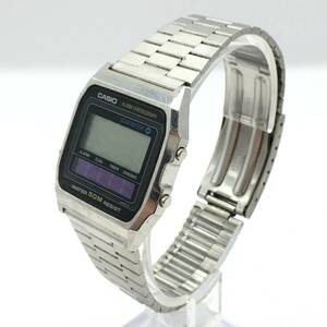 ◯P10-213 CASIO/カシオ アラームクロノ デジタル文字盤 メンズ ソーラー 腕時計 WS-82 不動ジャンク品