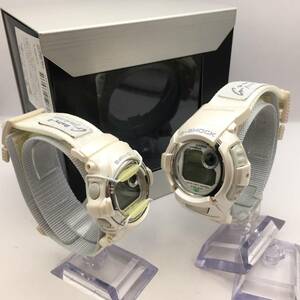 ◯D10-104 CASIO/カシオ G-SHOCK Baby-G デジタル メンズ レディース ペア クォーツ 腕時計 DWX-199 / BG-099 付属品あり 