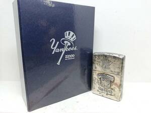 Q11-234　ZIPPO/ジッポー　オイルライター　New York Yankees/ニューヨークヤンキース MATSUI/松井 2003 No.1036　J/02【中古品】